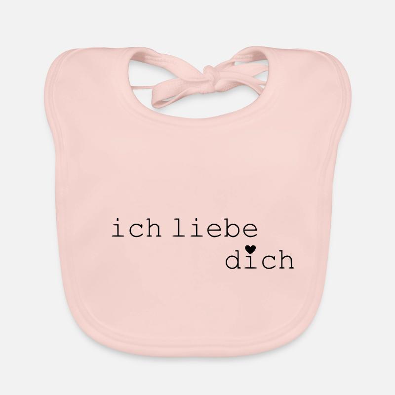 Ich liebe dich Baby Bio-Lätzchen