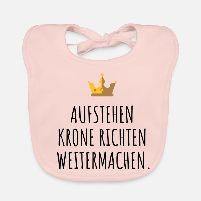 Aufstehen, Krone richten, weitermachen. Baby Bio-Lätzchen