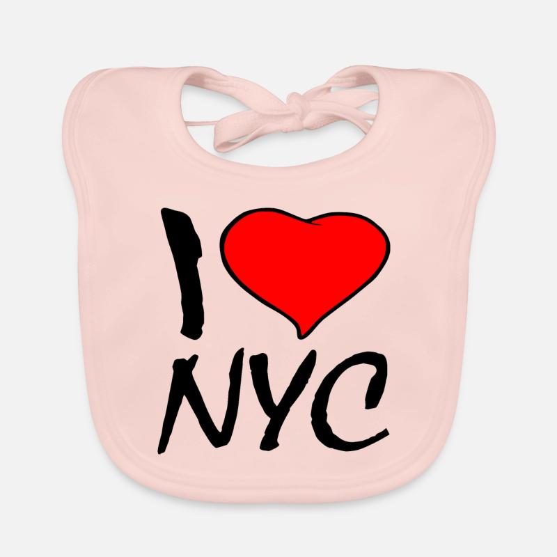 NEW YORK - Bavoir bio Bébé - rose