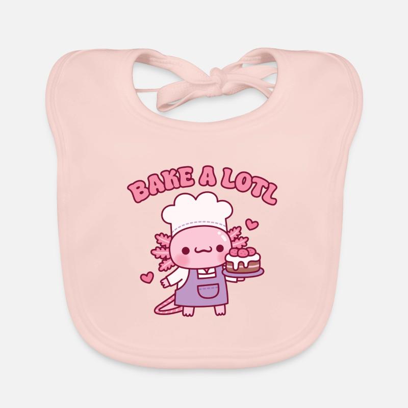 Mignon Cuire Un Lotl Comme L’Axolotl Baker Drôle Bavoir bio Bébé
