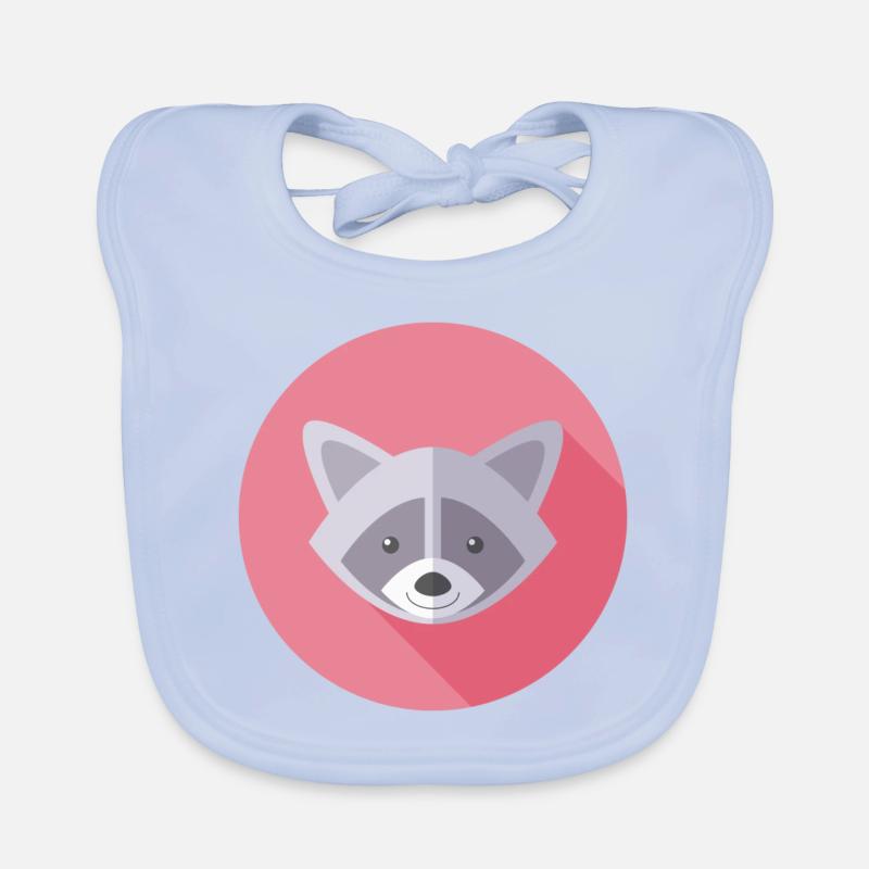 Vector Waschbär Baby Bio-Lätzchen