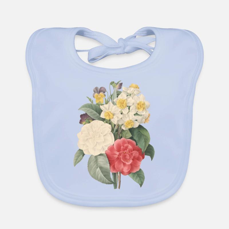 fleur vintage Bavoir bio Bébé
