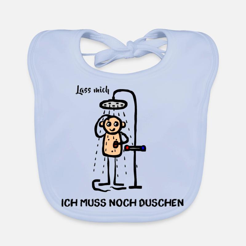 Mann unter der Dusche - Lass mich ich muss noch Baby Bio-Lätzchen