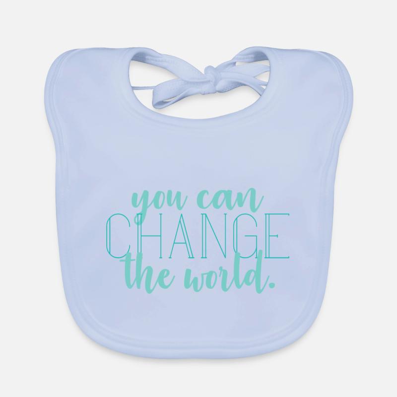 Changer le monde Bavoir bio Bébé