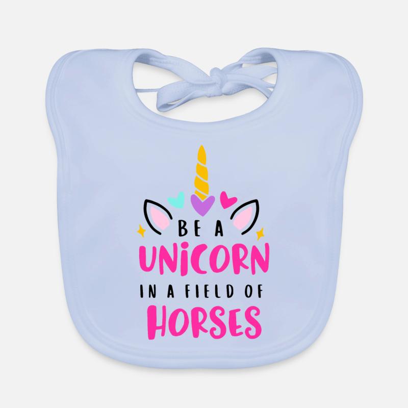 Unicorn, Einhorn Baby Bio-Lätzchen