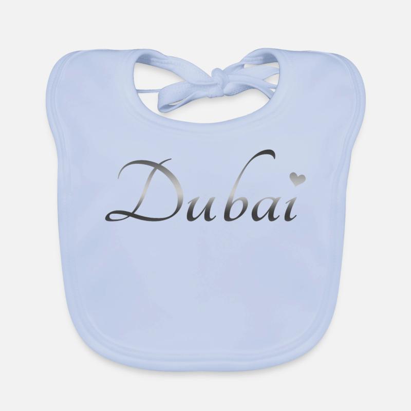 Dubai - Baby Bio-Lätzchen - sky Blue