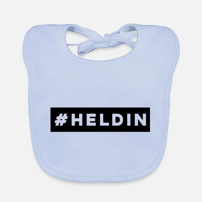 # Heldin - Baby Bio-Lätzchen - sky Blue