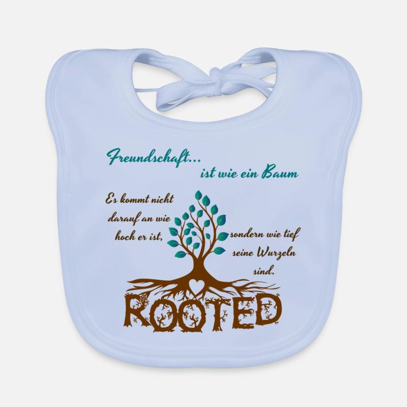 Freundschaft - bunt Baby Bio-Lätzchen