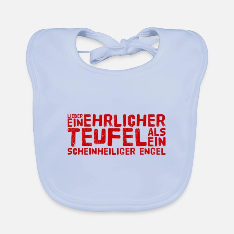 ich bin lieber ehrlich Baby Bio-Lätzchen