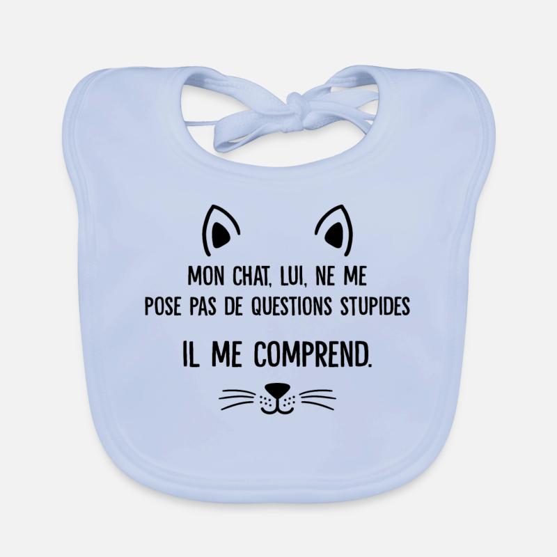 mon chat Bavoir bio Bébé