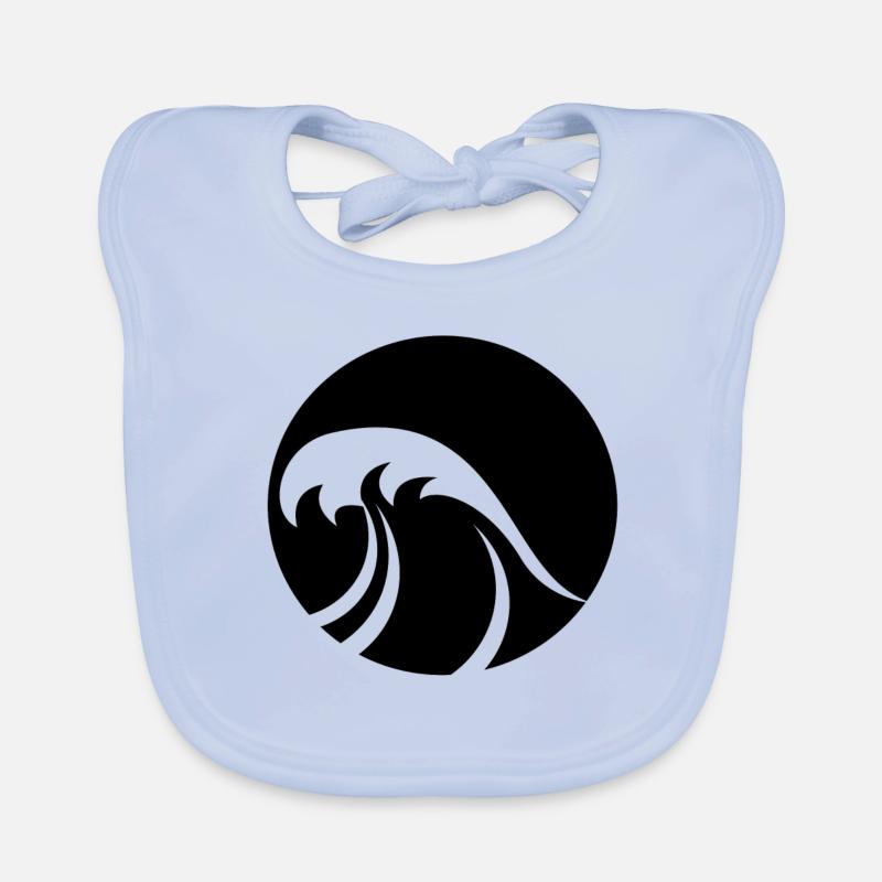 Wave waves Organic Baby Bibs