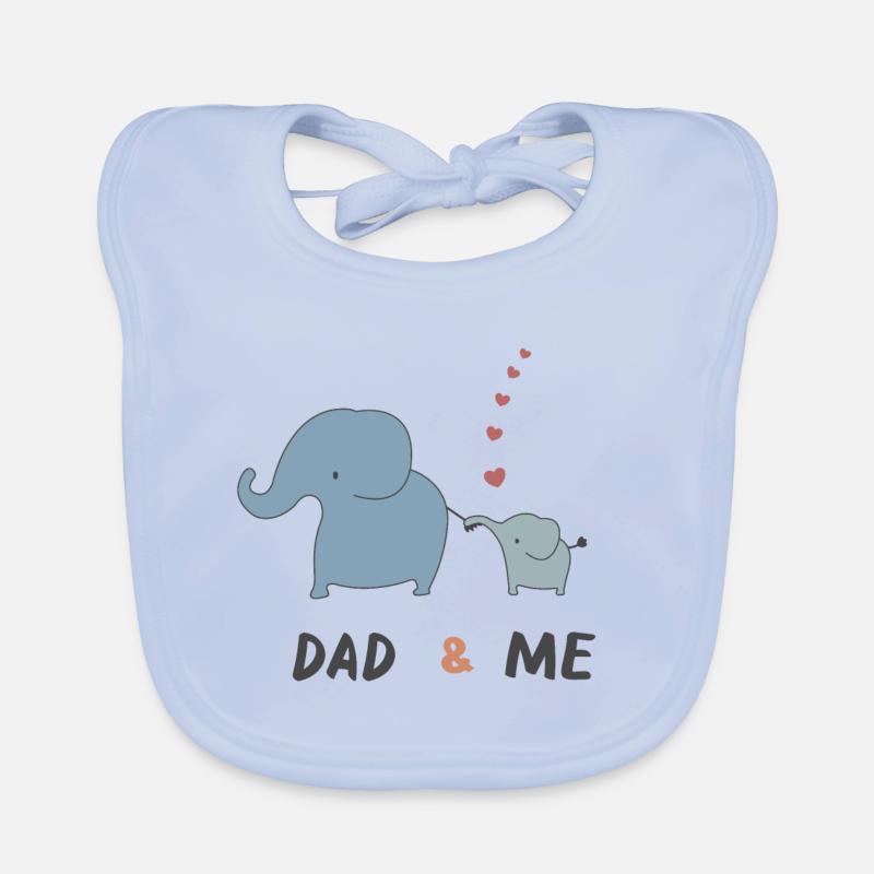 Bester Papa - Baby Bio-Lätzchen - sky Blue