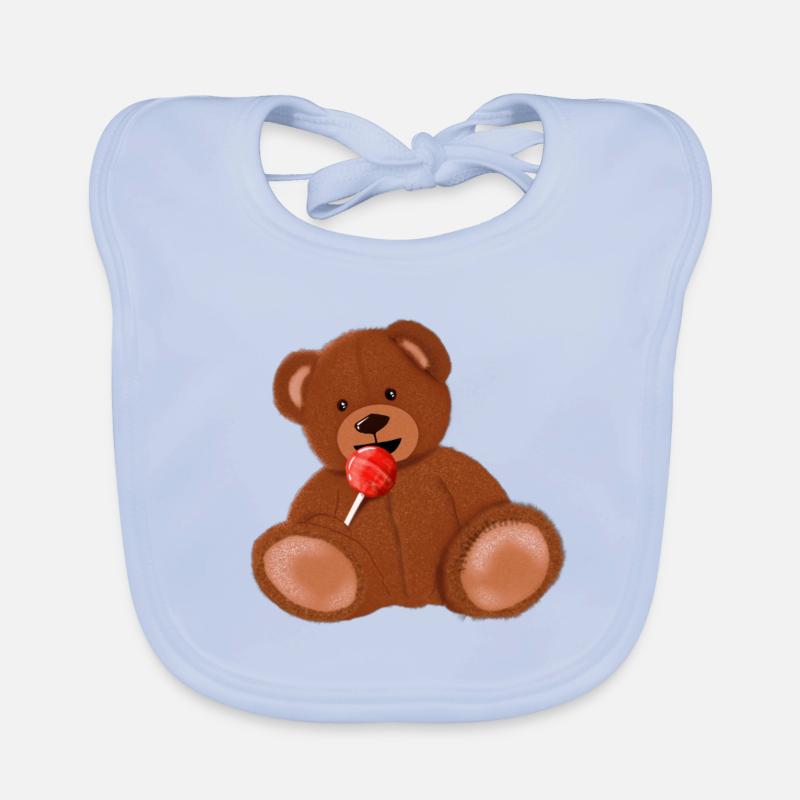 Peluche candy Bavoir bio Bébé
