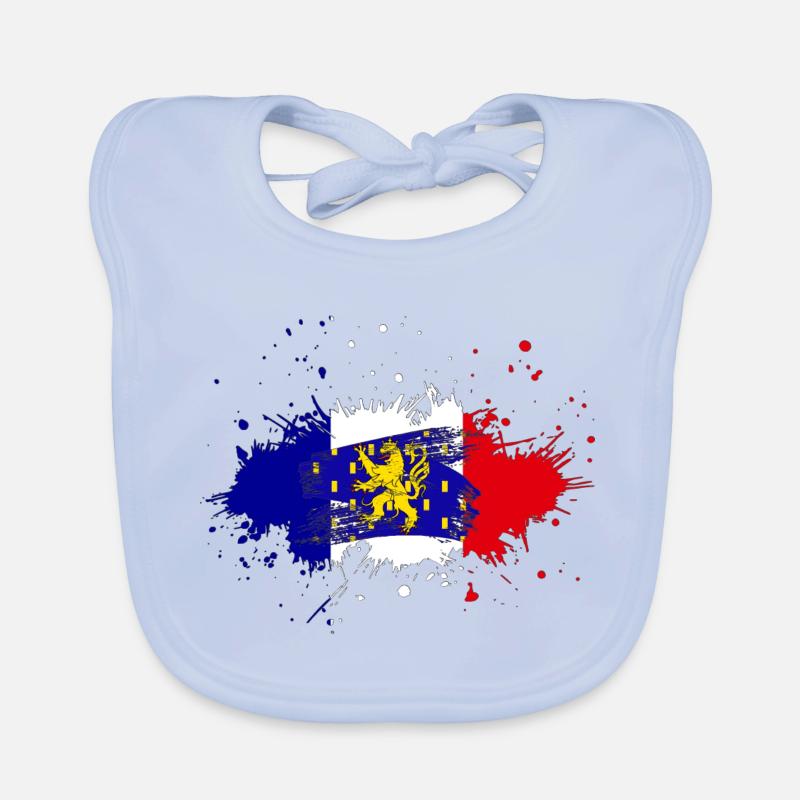 Splash Tricolore Franche Comté Bavoir bio Bébé