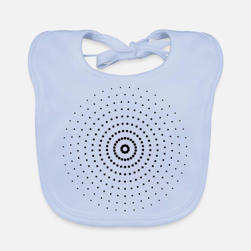 Unscharf| Punkte | Schwarz| Geschenkidee Baby Bio-Lätzchen