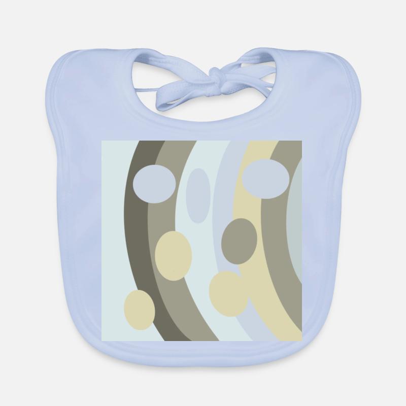 Style rétro boho intemporel et élégant abstrait Bavoir bio Bébé