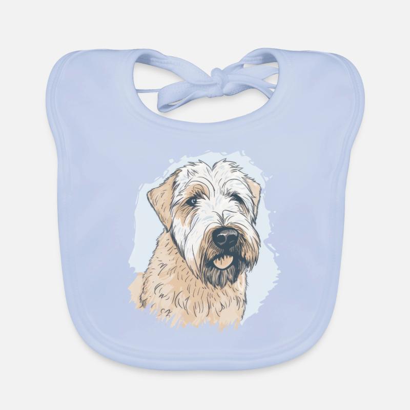 Terrier de blé à poil doux Bavoir bio Bébé