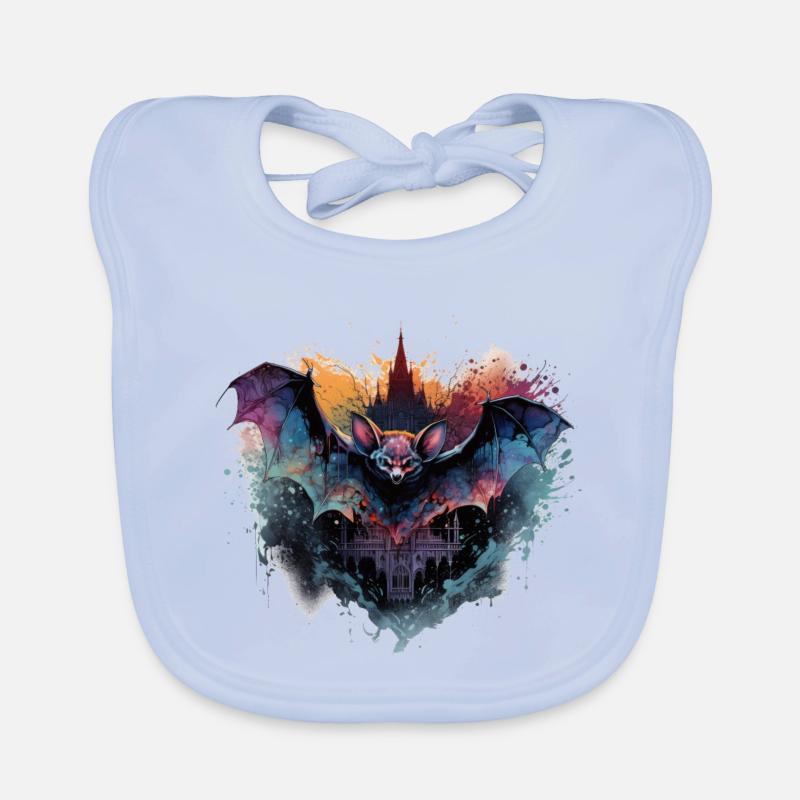 Bat Castle Organic Baby Bibs