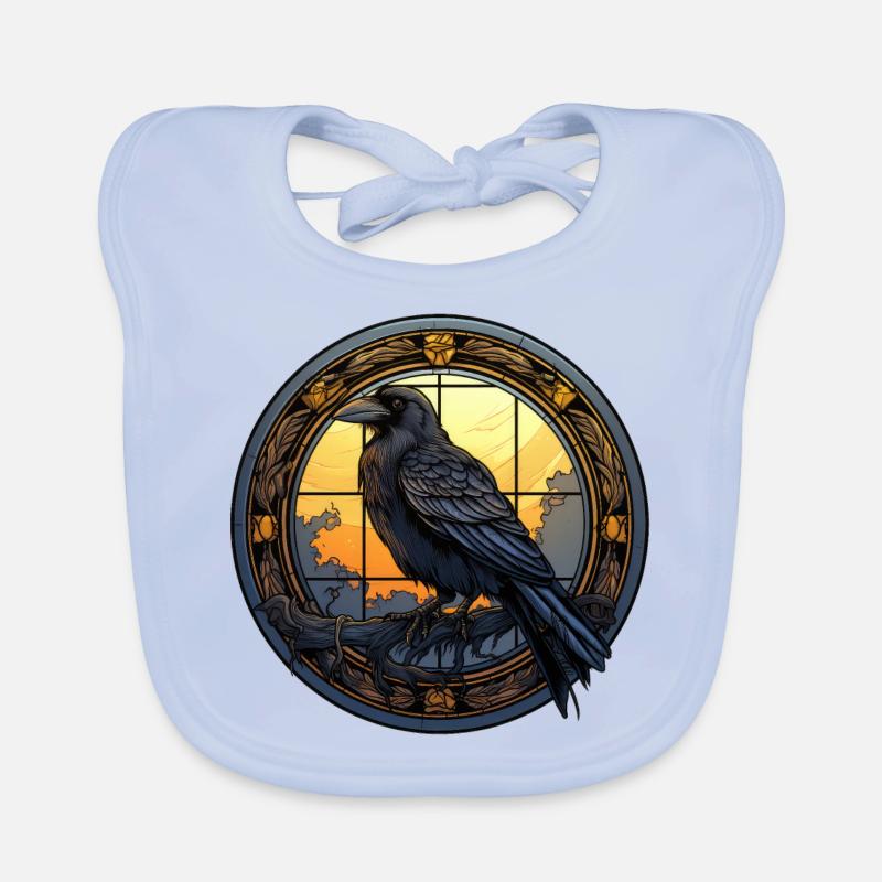 Raven Organic Baby Bibs