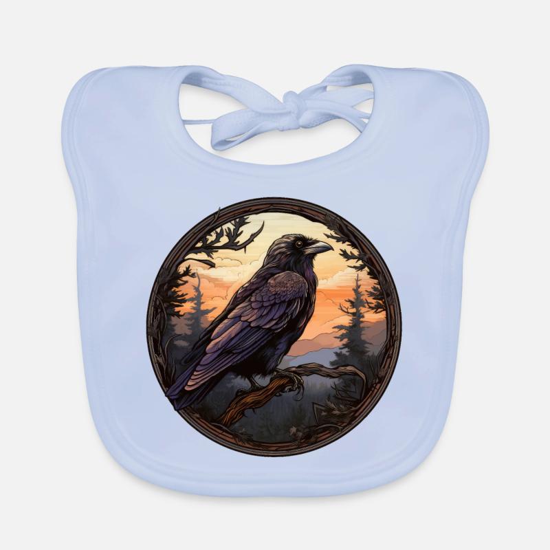 Raven Organic Baby Bibs