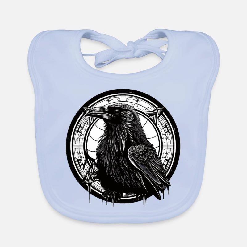 Raven Organic Baby Bibs