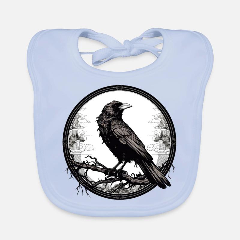 Raven Organic Baby Bibs