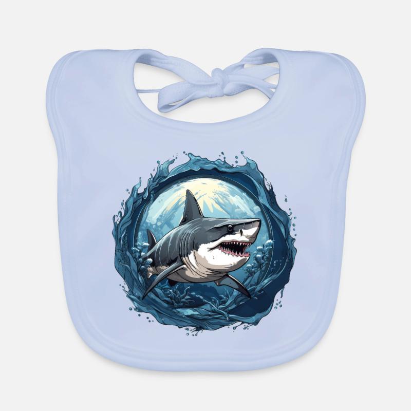 Requin Bavoir bio Bébé