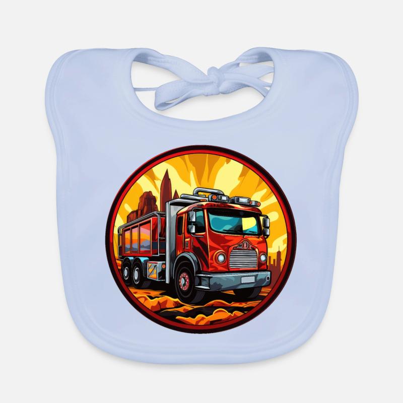 Fire brigade Organic Baby Bibs