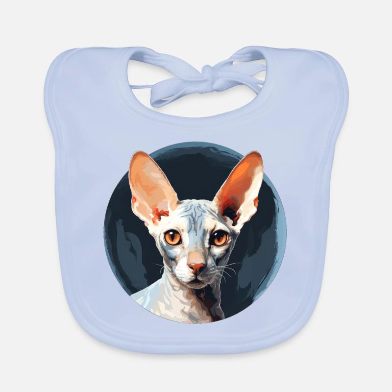 Cornish Rex Katze Baby Bio-Lätzchen