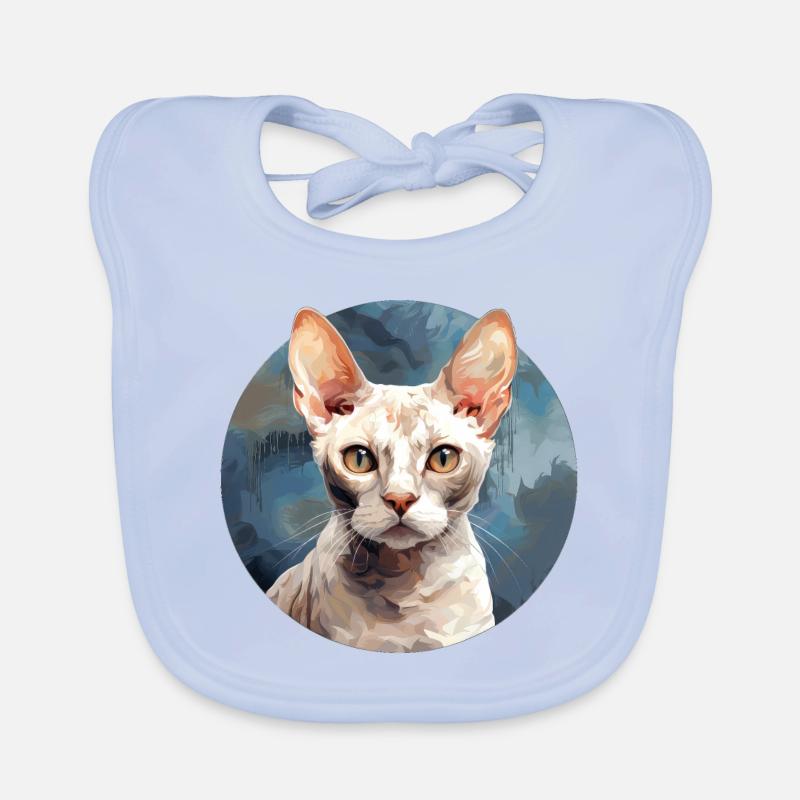 Devon Rex Katze Baby Bio-Lätzchen