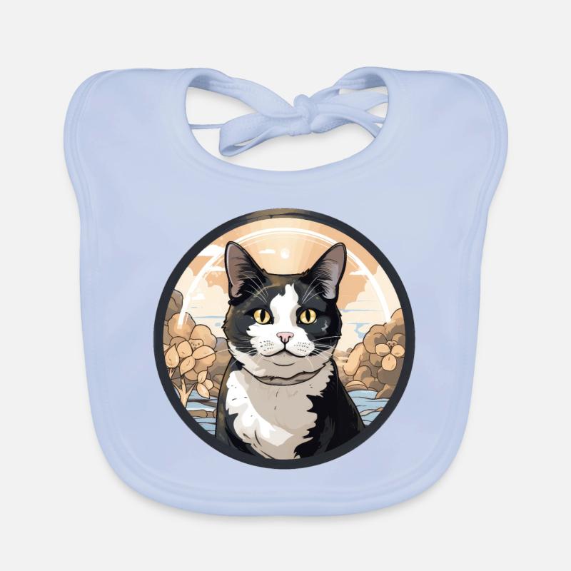 Japanese Bobtail Cat Organic Baby Bibs