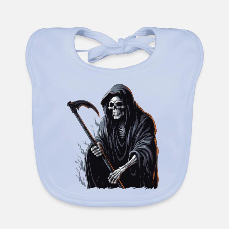 Halloween Sensenmann Baby Bio-Lätzchen