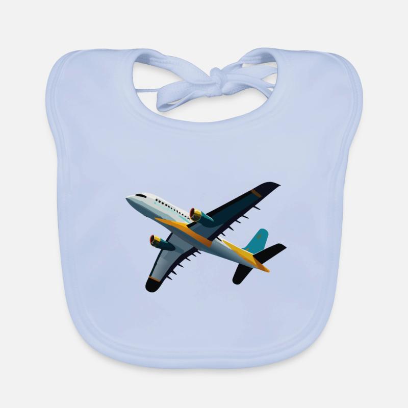 Passagierflugzeug Baby Bio-Lätzchen