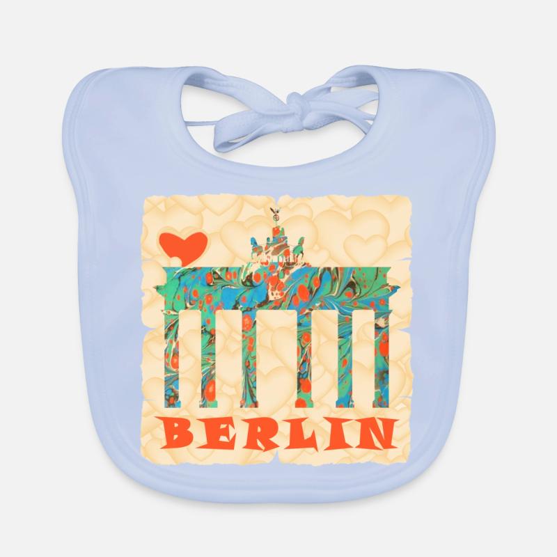 Brandenburg Gate E 4 Organic Baby Bibs