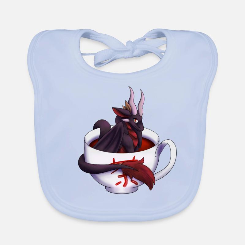 Schwarzer Tee Drache Baby Bio-Lätzchen