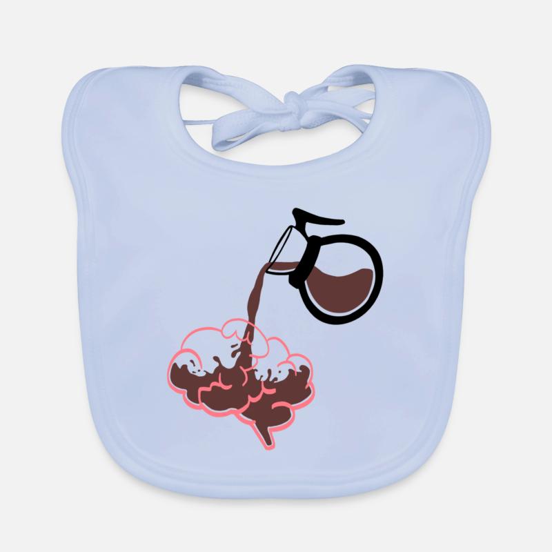 Energized for the day, hot coffee Organic Baby Bibs