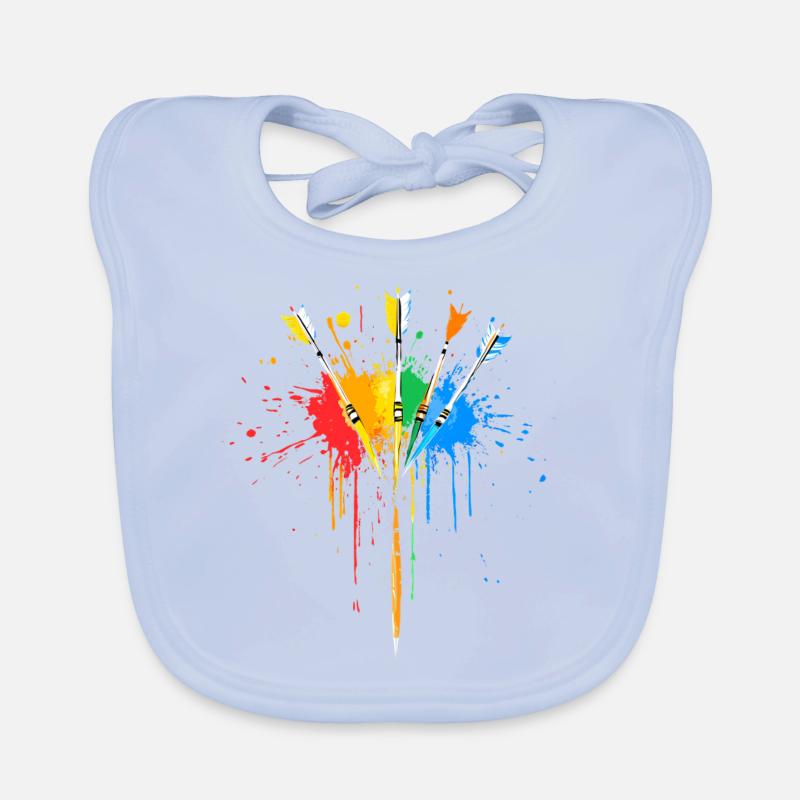 Fléchettes Cadeau de fléchettes colorées Bavoir bio Bébé