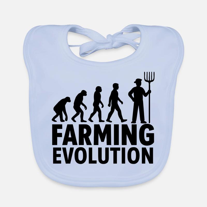 Farming Evolution Agriculture Organic Baby Bibs