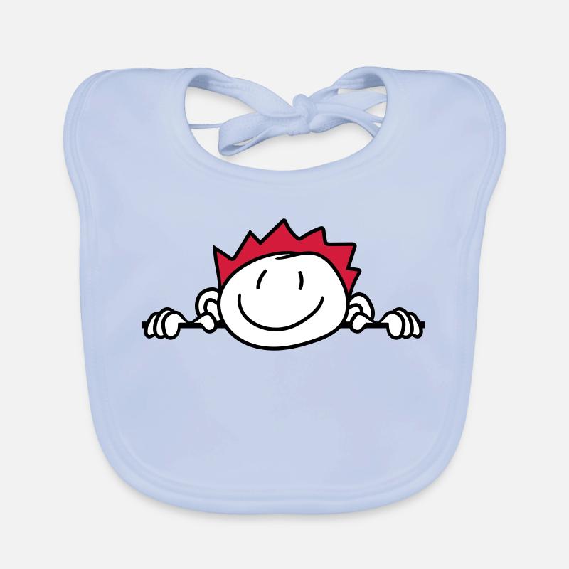 cache mur mur face face tête enfant peint kri Bavoir bio Bébé