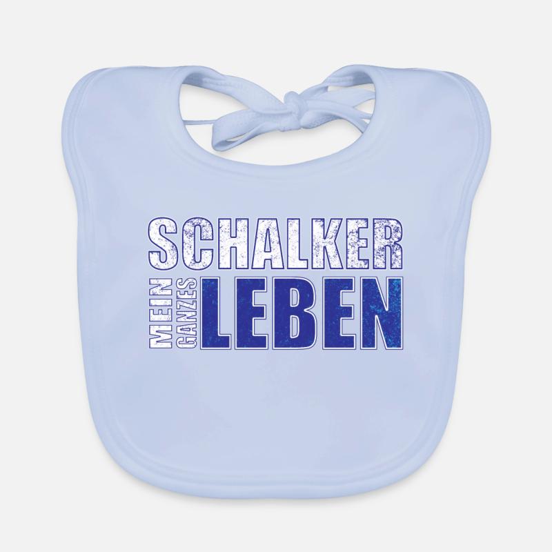 Schalker mein ganzes Leben Baby Bio-Lätzchen