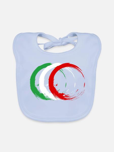 Iran - Baby Bio-Lätzchen - sky Blue - Vorne