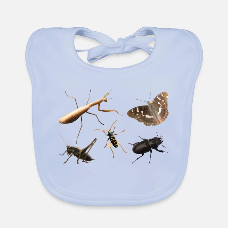 Insectes Bavoir bio Bébé