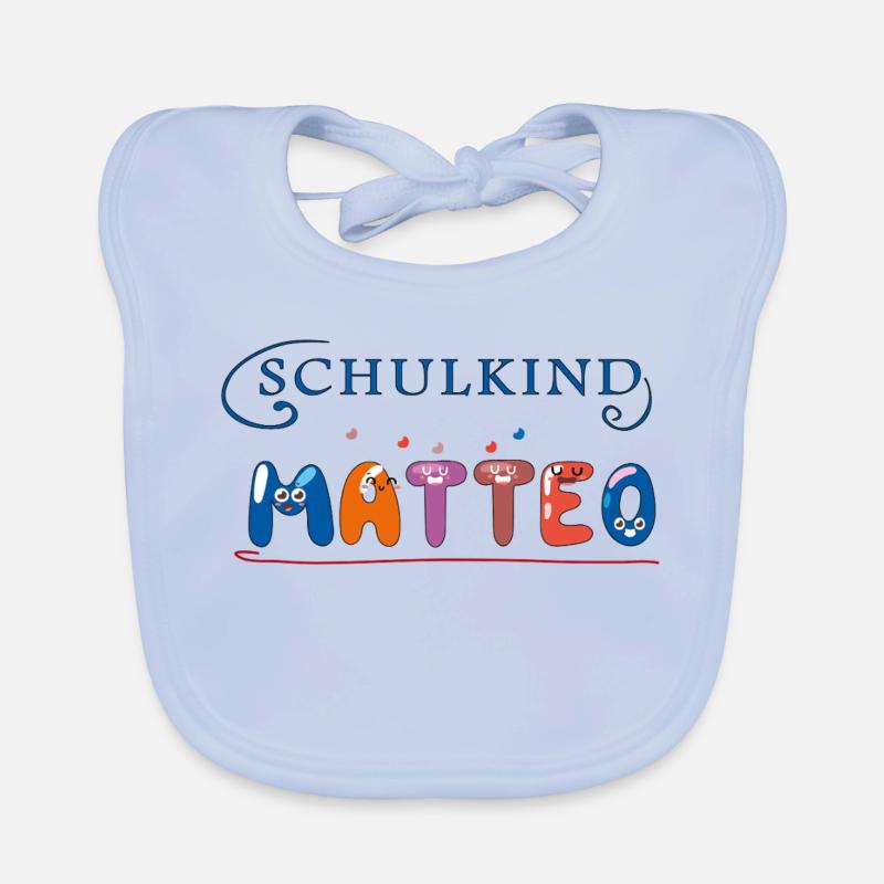 Schulkind Matteo Baby Bio-Lätzchen