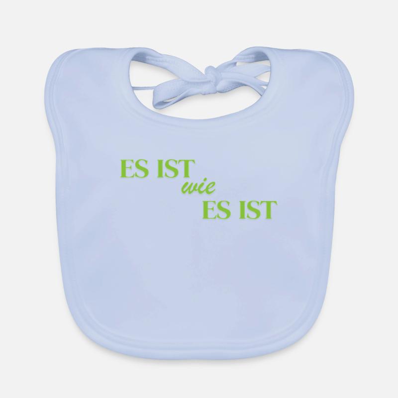 C’est ce que c’est - Bavoir bio Bébé - bleu ciel