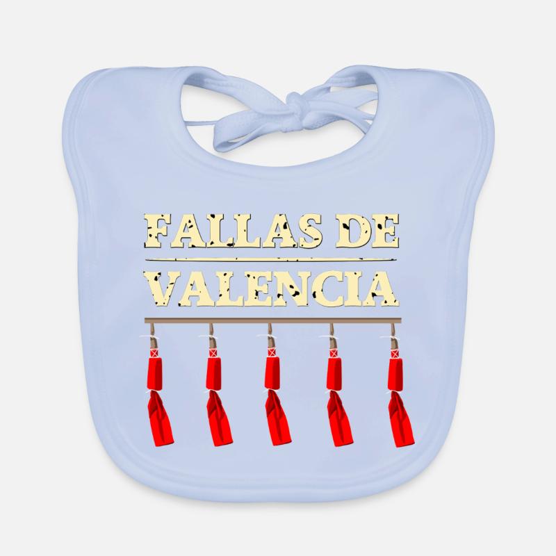 Fallas de Valencia Traca Bavoir bio Bébé