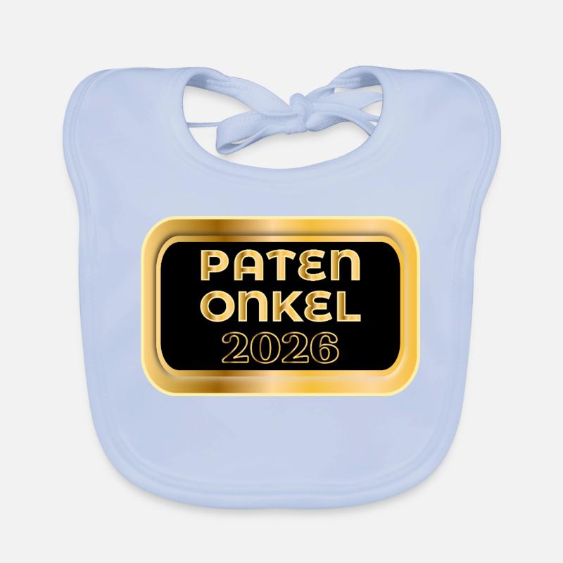 PARRAIN 2026 FOI CHRÉTIENNE Bavoir bio Bébé