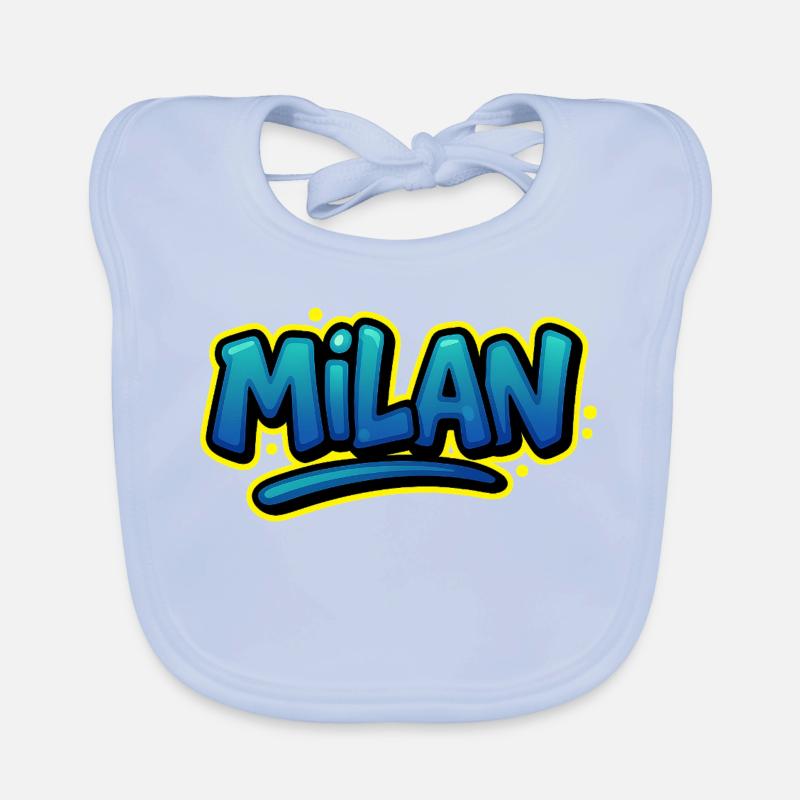 Graffiti First Name Leon printable on everything! Organic Baby Bibs