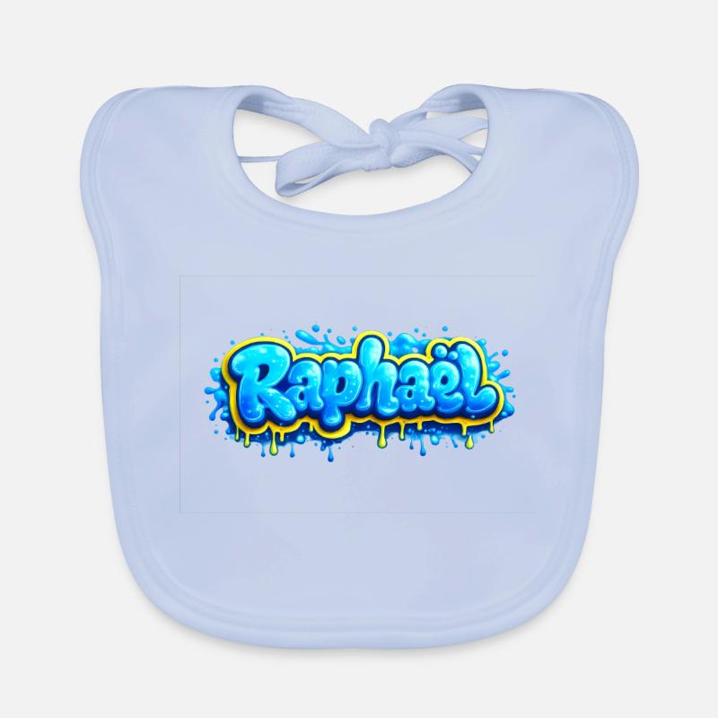 RAPHAEL GRAFFITI NAME FOR PERFECT GIFT PRINTABLE  Bavoir bio Bébé