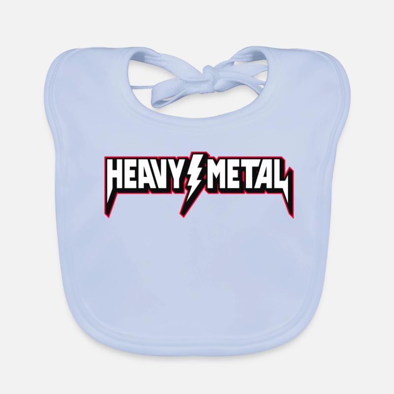 Heavy Metal 3D Logo Bavoir bio Bébé