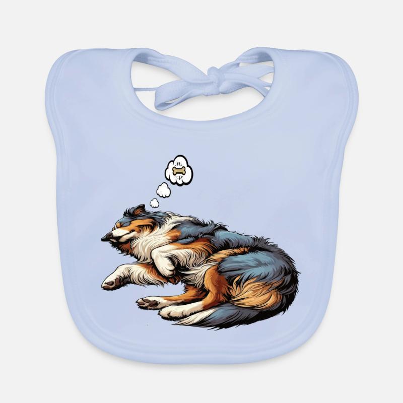 Australian Shepherd Aussie Aussiebesitzer Aussies Baby Bio-Lätzchen